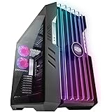 Cooler Master HAF 700 EVO PC Case - Full-Tower, Compatibile E-ATX, 5 Ventole Preinstallate, Staffe Radiatore Girevoli, High-A