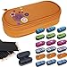 Produktbild Set: TAKE IT EASY Etui Box XL Etuibox Mäppchen + Buntstifte Box / Orange Flower