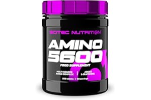 Scitec Nutrition Amino 5600 Comprimés, Acides Aminés Essentiels & BCAA avec L-Glutamine, Favorise la Récupération et la Croissance Musculaire, Formule Protéine de Lactosérum & Caséinate, 200 Comprimés