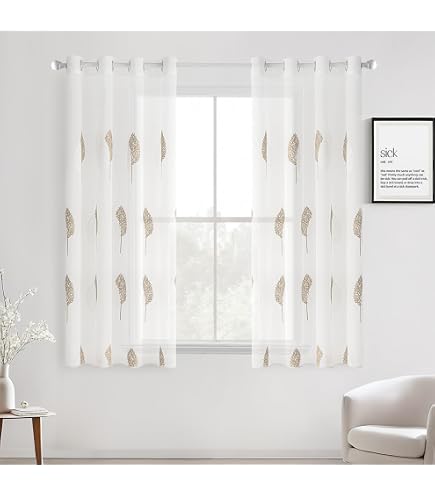 Linea oro Tenda per Interni Finestra Balcone, Tenda con Occhielli Tenda a Pannello Tende a Vela Trasparente per Soggiorno e Camera da Letto Modello Ankara Grigio cm 140x280