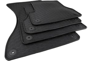 Kfzpremiumteile24 Gummimatten Kompatibel mit A6 (4G) A7 Sportback (C7) mit A6 Allroad Baujahr 04/2011-01/2018 Premium Fußmatten Allwetter Schwarz