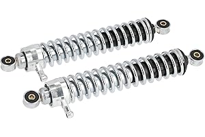 Replika Set: Federbeine 360mm, Chromfeder, verstellbar - für Simson S50, S51, S70, S53, S83 Enduro