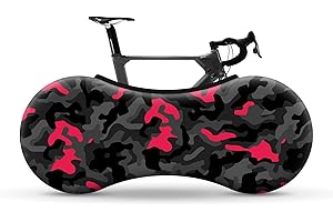 VELOSOCK Velo Sock Unisex's Camo (Black – Pink) Bike Cover, Blackpink, One Size