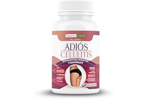 Adiós Celulitis Healthy Fusion | Anticelulítico Reductor Potente con L-Carnitina, Castaño de Indias, CLA, Cafeína, Cacao | Eliminar celulitis y piel de naranja | Reafirma y tonifica la piel | 100 Caps