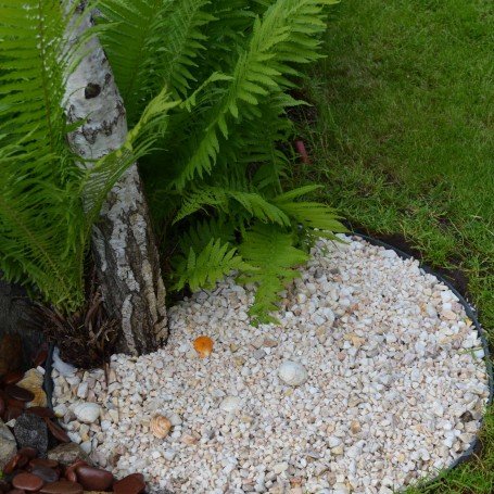 TerraGala Rasenkante / Beeteinfassung 5er Pack (800 x 80 x 45mm hoch) dunkelgrau - 3