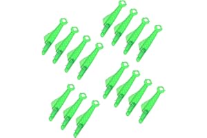 ASIRYVA 15 Pcs Sewing Needle Threader, Quick Sewing Machine Loop Needle Threader Tool for Sewing Machines & Craft DIY(Green)