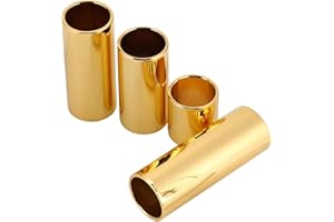 Alomejor 4 Unids/Set Barra Deslizante de Guitarra Eléctrica Barra de Metal para Guitarra Eléctrica Guitarra Bajo Ukulele