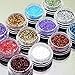 FACILLA® 12pcs Color Glitter Dust Powder Tip Decoration Nail Art [Misc.]