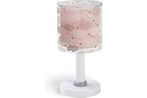 ‎DALBER Dalber Kinder Tischlampe Nachttischlampe kinderzimmer Wolken Clouds Rosa, 41411s, E14