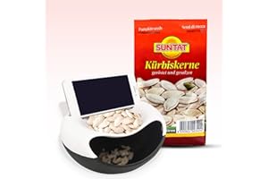 MEINBAZAR MEIN BAZAR - SUNTAT - Kürbiskerne Set geröstet - gesalzen - ungeschält - 5x 200g + GRATIS Schale mit SNACKABLAGE