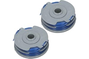 GARDEN MACHINERY SPARES 2 x Genuine ALM Twin Line & Spool for Qualcast GT2541 Trimmer/Strimmer (Pack of 2)