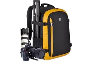 YUHAN Oxford Large Capacity Multi-function Waterproof Anti-shock SLR/DSLR Gadget Camera Bag Professional Gear Photography Travel Backpack Rucksack