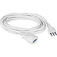 POLYPOOL | Prolunga elettrica da 3 Metri, Cavo H05VV-F 3x0,75mmq, Spina e Presa Italiana 10A 2P+T Colore Bianco Modello PP038
