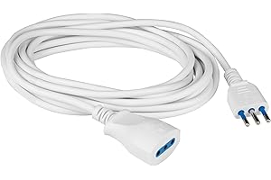 POLY POOL POLYPOOL | Prolunga elettrica da 3 Metri, Cavo H05VV-F 3x0,75mmq, Spina e Presa Italiana 10A 2P+T Colore Bianco Modello PP0381XAM
