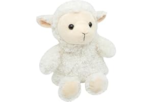 DANIEL JAMES HOUSEWARES Daniel James Warm Hugs Microwaveable Plush Sheep - Heatable Wheat Bag with Lavender Scent - Cute Cuddly Animal Heat Pad for Adults & Children - Sheep