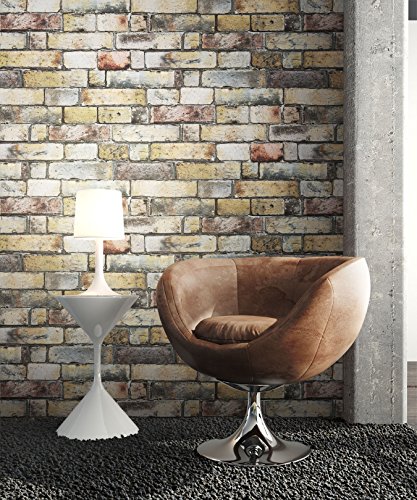 Steintapete Vliestapete Stein Beige Rot Grau Natur , schöne edle Tapete im Steinmauer Design , moderne 3D Optik für Wohnzimmer, Schlafzimmer oder Küche inkl. Newroom Tapezier Ratgeber mit super Tipps! - 5