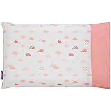 ClevaMama Baby Pillow Case, Replacement in 100% Soft Cotton - Coral, 26x41 cm