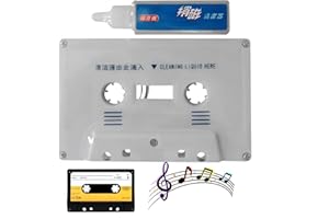 XUNZHI Clean Cassette Tape Head,Care Maintenance Kit,Cassette Audio C/assette Clean, Care Wet Maintenance,Head Cleaner & Demagnetizer for C/assette Player,Capstan Cleaner,Cd C/leaner Disc for Cd Player