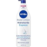 NIVEA Body Lotion Express Moisturizer - Body Lotion - 72h Hydration - Hyaluronic Acid, Marine Minerals and Deep Hydration Ser