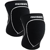 Rehband Knee Sleeves Sports Neoprene Knee Sleeves for Volleyball Handball Indoor Sports - Snug Fit and Comfort - Knee Protect