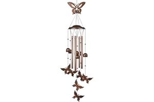 HANGOU Carillons A Vent Papillon Carillons A Vent De Jardin pour La Décoration Intérieure Extérieure Adaptés A La Décoration Intérieure du Jardin, avec Crochet Cadeaux d'anniversaire