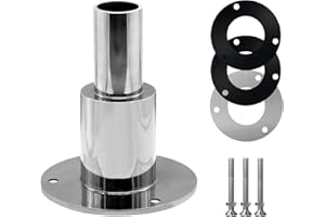 RUNYU Raccord de Échappement Chauffage Diesel 24mm D'échappement Traversant la Coque en Acier Inoxydable 316 pour pour Camion Bateau Voiture