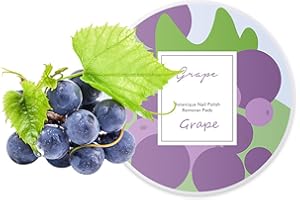 EONFAVE Nail Varnish Remover Pads - 48 PCS Nail Polish Remover Pads in Box Travel Portable - Nail Polish Remover Wipes Easy to Carry (Grape)