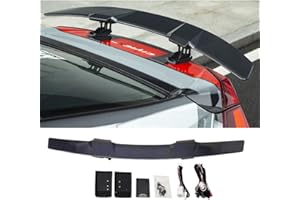 Forten Kingdom Alerón trasero eléctrico para TESLA CRUZE Malibu Altima, Elantra, Corolla Accord, universal, sedán, trasero, maletero, tapa trasera de maletero, alerón de coche por control de parada de