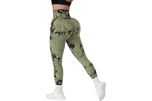 OMKAGI Women Scrunch Seamless Gym Leggings High Waist Yoga Pants Butt Lifting Workout Leggings