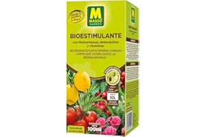 Bioestimulante 100ml - Masso Garden. Con fitohormonas, aminoacidos y vitaminas. estimula las defensas naturales. Recupera plantas dañadas. Apto en agricultura eco.