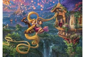 Schmidt Spiele 58034 Thomas Kinkade, Disney, Roszpunka, Tangled up in Love, 1000 elementów, puzzle