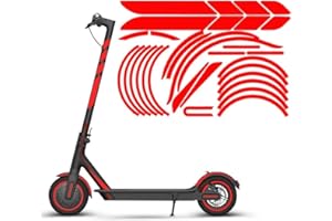 REACHMALL Autocollant réfléchissant imperméable et réfléchissant pour trottinette électrique, accessoires de conduite de nuit pour trottinette électrique pour M365