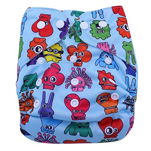 Happy Cherry Giraffe Washable Reusable Leakproof Warm Baby Diapers Cover Orange