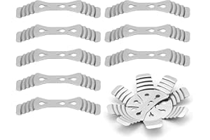 YOICN LTH 12 Pcs Stainless Steel Candle Wick Holder Clip Centering Device, 3 Hole Candle Making Tool, Hold Wicks Upright in Place for Handmade DIY Candles, Silver