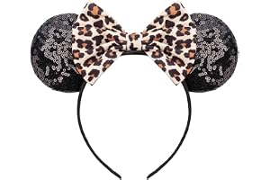 DRESHOW Med Musöron Och Båghuvudband Glitter Partydekoration Cosplay Costume för Flickor Och Kvinnor