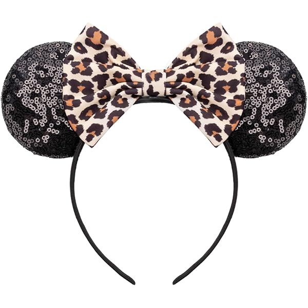 Minnie Maus Ohren Stirnbänder 2er Set – Für Kinder & Erwachsene, Elastisch & Bequem