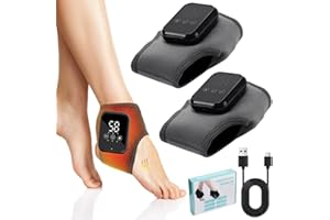 ZINUEEN Emsense Fußmassagegerät Elektrisch 3-in-1 mit Wärme - Tragbarer EMSENSE Massager für Neuropathie, 3 Modi & Stufen, Wiederaufladbar