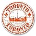 Produktbild 2 x 10cm/100mm Toronto, Kanada Vinyl Selbstklebende Sticker Aufkleber Laptop Reisen Gepäckwagen Cool Zeichen Spaß #5828