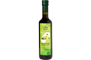 CIBO CRUDO CRUDO BIOLOGICO VEGAN Olio di Avocado Alimentare e Biologico - 500ml. Olio Avocado Bio Spremuto a Freddo Puro al 100% e non Raffinato. Ideale per Cucinare Condire e Marinare. Avocado Oil.
