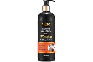 AILKE BOOST LUSTER Lotion Corporelle Blanchissante au Collagène, Clarifie, Hydrate, éclaircit, Avec De L'huile De Carotte Biologique, Peau éclatante, Teint Uniforme, Supprimer Taches Brunes