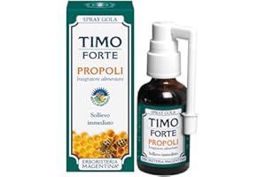Erboristeria Magentina - Spray Gola TIMO Forte con PROPOLI 30ml - Sollievo Immediato