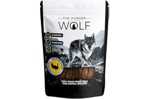 The Hunger of The Wolf Friandises pour chien, 100% viande de dinde, 200 g