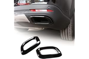YIWANG Accessori esterni in acciaio inossidabile, tubo di scarico decorativo, finiture per Benz GLE GLC GLS W167 X253 X167 2019 2020 accessori auto (stile A, nero)
