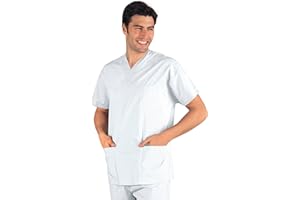 Isacco 045000 Collo a V Casacca, Taglia XL, Bianco