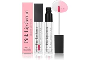 GETUE Pink Lip Serum Plumper,Pink Lip Serum Plump Gorgeous Glow of Lips,Hydrating,Hydrating Lip Stain for Women,Nourishing Glossy
