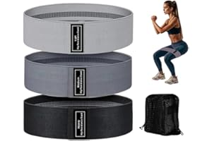 S.ROMZA Fabric Resistance Bands for Working Out Elastic Exercise Band Squats Fabric Exercise Bands for Legs and Butt Pilates,Yoga,Male and Female Fitness Resistance Bands