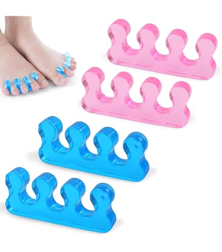 32 Stück Silikon Zehentrenner – Bunt, Weich & Wiederverwendbar Für DIY Pediküre Zu Hause