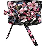 Fancy Pumpkin Cintura d'epoca giapponese Yukata Kimono Robe Obi cintura Harajuku-D