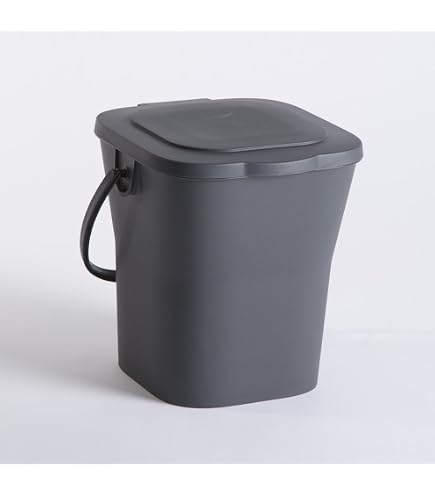 Poubelle De Cuisine Pour Déchets Organiques En Métal Avec Couvercle