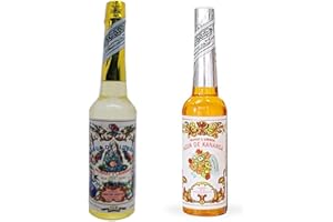 BOEMY Confezione da 1 acqua di colonia di Kananga + 1 acqua Florida peruviana | Set di fragranze Kananga e Florida da 221 ml e 270 ml | Esperienza Aromatica Doppia